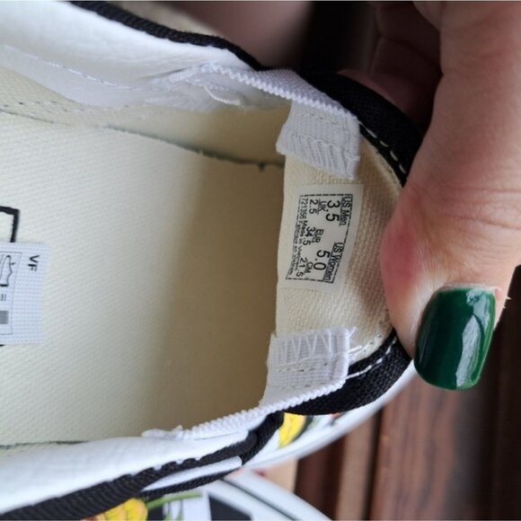 Vans Classic Slip-On Platform Women 5 Embroidered Poppy Checkerboard - Picture 5 of 7